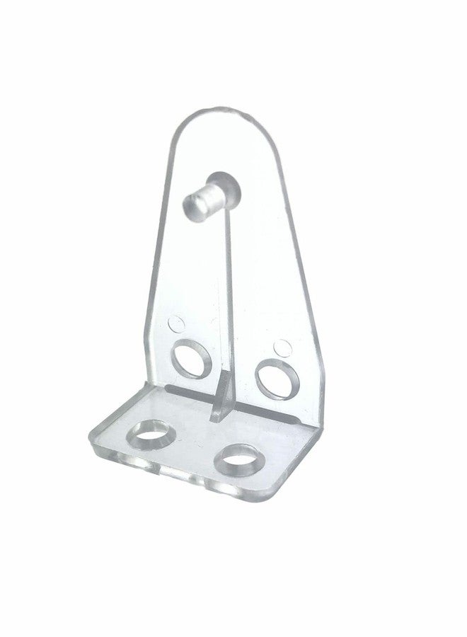 N C MORIN Blind Hold Down Brackets Clear Plastic (12) - Image 1